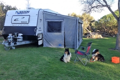 Walls  for roll out awning